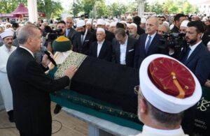 Erdoğan Cerrahi tarikatı liderinin cenazesine katıldı