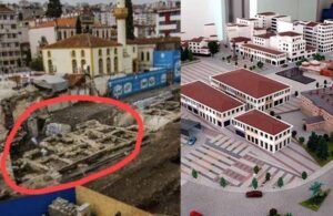 AKP’li belediye Danişmentlilerden kalan 830 yıllık kalenin üzerine beton döktü