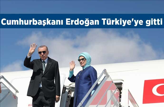 Devletin resmi ajansı Anadolu Ajansı manşeti attı: Erdoğan Türkiye’ye gitti