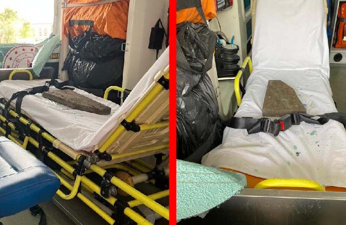 Diyarbakır’da hasta taşıyan ambulansa taşlı saldırı