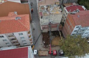 Sinop’ta temeli kayan 5 katlı bina için tahliye kararı