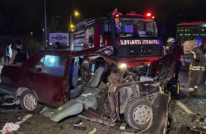 Arnavutköy’de feci kaza! 1 ölü, 8 yaralı