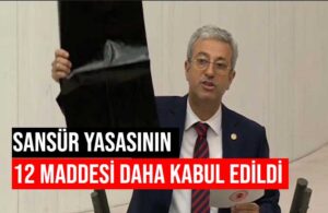 Meclis’te sansür protestosu! ‘Karanlık gazeteyi’ AKP sıralarına çevirdi