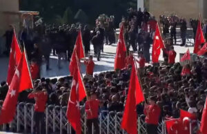 Anıtkabir’de yine aynı ‘organizasyon’! Erdoğan sloganı attılar