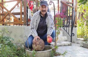 Kıbrıs Gazisi’nin evinin bahçesinden top güllesi çıktı