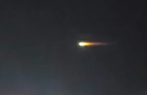 Şili’de tüyler ürperten görüntü! Meteorun düşüşü saniye saniye kaydedildi