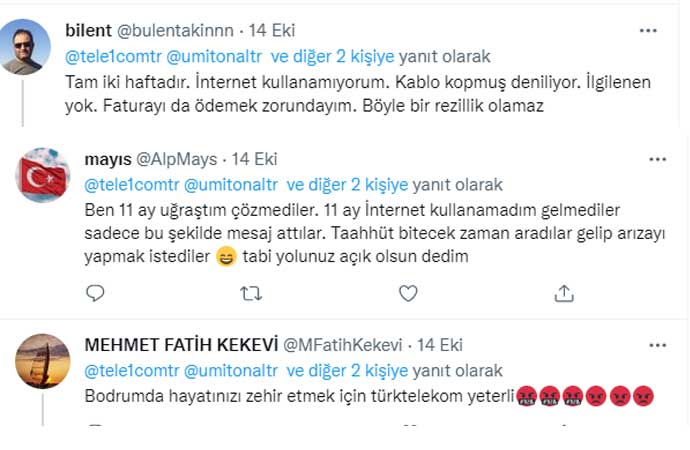 Türk Telekom teknik servis rezalet