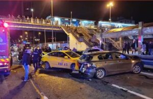 Mecidiyeköy’de 12 araç zincirleme kaza yaptı!