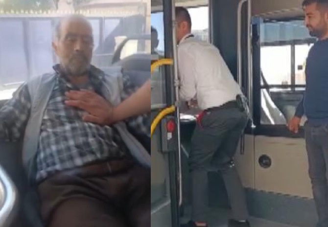 65 yaşındaki yolcu otobüste kalp krizi geçirdi! Şoför hastaneye yetiştirdi