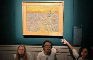 İklim aktivistleri bu kez Van Gogh tablosuna saldırdı