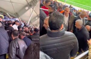 Mansur Yavaş kendisini görünce Erdoğan tezahüratı yapan taraftara el salladı