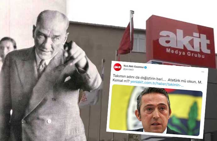 Gerici Akit bu kez de Atatürk’ü Fenerbahçe üzerinden hedef aldı!