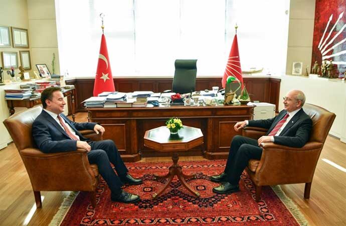 Ali Babacan, CHP Genel Merkezi’nde Kemal Kılıçdaroğlu’nu ziyaret etti