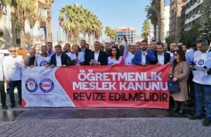 AKP’ye yakınlığıyla bilinen sendikadan ‘Öğretmenlik Meslek Kanunu’ eylemi