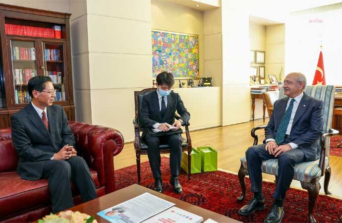 Kılıçdaroğlu, Çin Büyükelçisini kabul etti! “Köklü dostluk ilişkileri” vurgusu