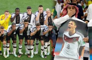 Katarlılar ‘aşk’ı Mesut Özil’le protesto etti