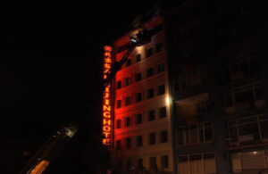 Şişli’de otelde yangını