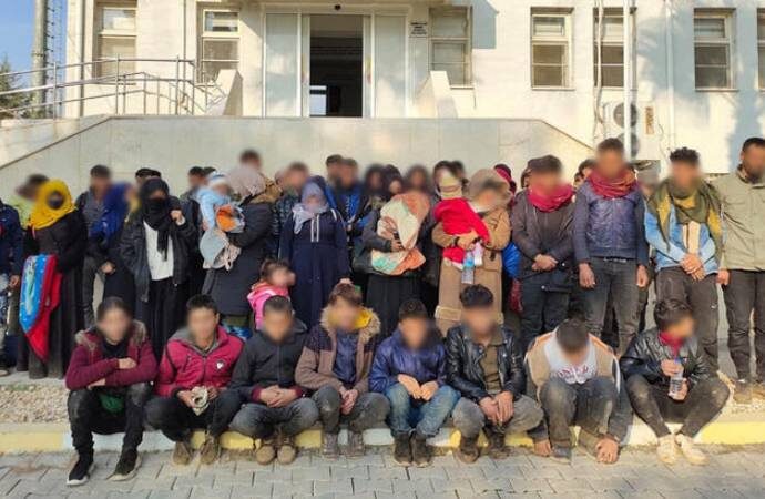 Gaziantep’te 125 kaçak göçmen yakalandı