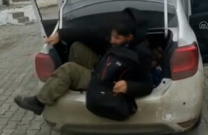 5 kişilik araçtan 14 kaçak Afgan çıktı