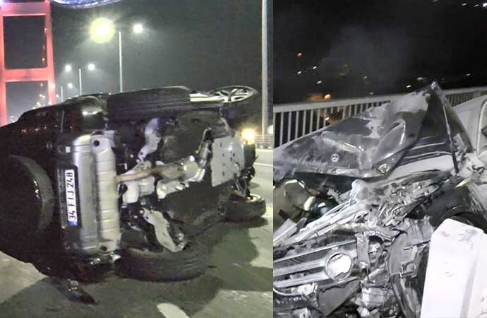 Fatih Sultan Mehmet Köprüsü’nde zincirleme kaza! Yaralılar var
