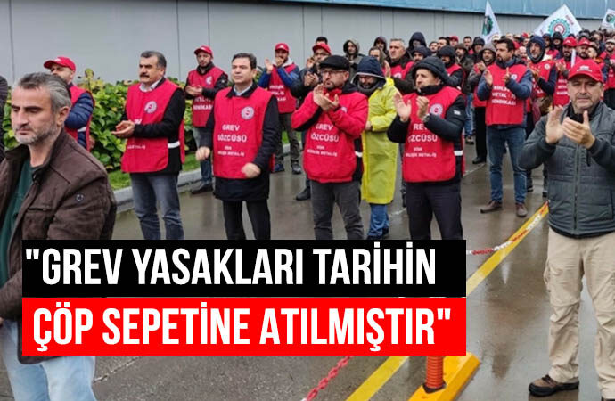 Erdoğan’ın grev yasağını tanımayan Bekaert işçileri direne direne kazandı