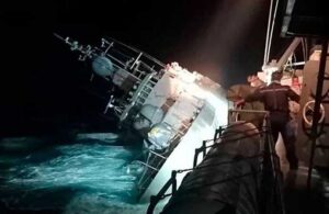 Tayland’a ait savaş gemisi battı! Onlarca asker kayıp