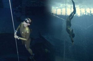 Rekortmen dalışçı Şahika Ercümen Dünya’nın en derin havuzunda