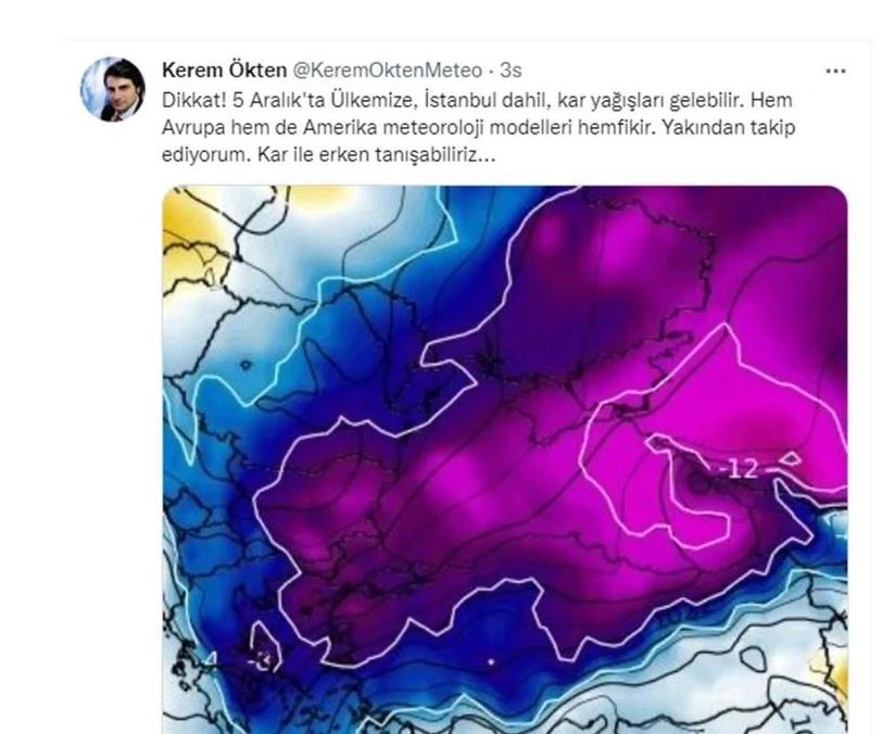 İstanbul için kar uyarısı: Tarih verildi - Resim : 1