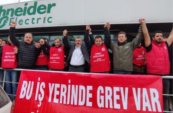 Erdoğan “milli güvenliğe aykırı” buldu! Schneider Enerji fabrikasındaki grev ertelendi