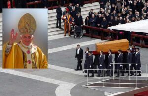 Emerit Papa 16. Benediktus’a Vatikan’da cenaze töreni düzenlendi