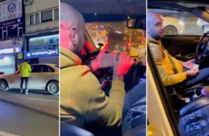 Turistlerden fazla para isteyen taksici polis çağrılınca kaçtı