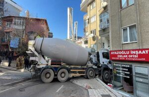 İstanbul’da beton mikseri duvara çarparak durabildi! Sürücü yaralandı