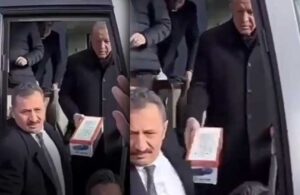 Erdoğan korumasına oyuncakla vurdu