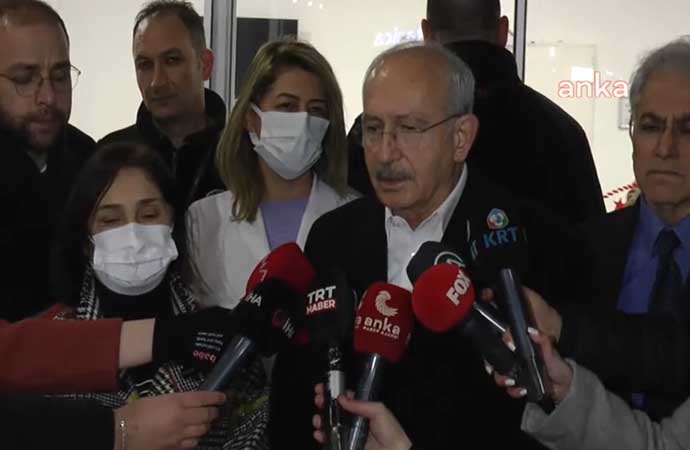 Kılıçdaroğlu tedavi altındaki depremzedeleri ziyaret etti