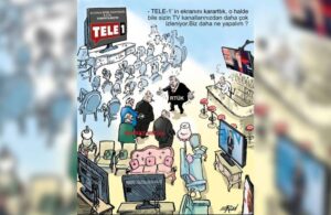 Ünlü karikatürist Ercan Akyol’dan… “TELE1’i kararttık o halde bile sizden çok izleniyor”