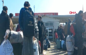 Depremin ardından Suriyeliler ülkelerine dönmek için sınır kapısında kuyruk oluşturdu