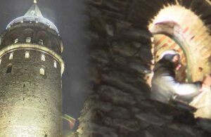 İstanbul’u vuran fırtına Galata Kulesi’nin korkuluklarına hasar verdi