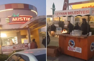 Ceyhan Belediyesi fahiş fiyatla çorba satan restoranın önünde ücretsiz çorba dağıttı