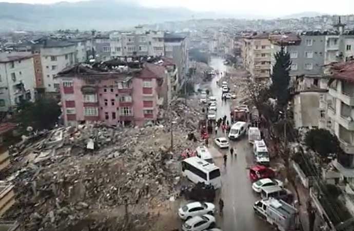Depremler sonrası Hatay böyle görüntülendi