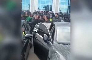 Vatandaşlar tepki gösterince Bakan Karaismailoğlu ve Vali bölgeden uzaklaştı