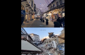 Antakya’daki deprem öncesi ve sonrası! “Ağlaya ağlaya çektim”