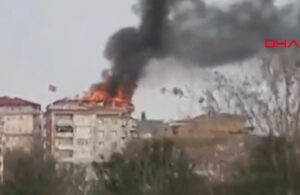 Üsküdar’da bir binanın çatısında çıkan yangın söndürüldü