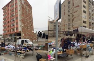 AKP’li Elazığ Belediyesi riskli binaların arasında semt pazarı kurdurttu!
