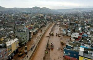 Şanlıurfa’da selin etkisi havadan görüntülendi! Şehir sular altında