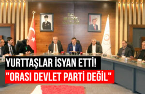 Bu da oldu! AKP’li vekil valinin koltuğunda oturup basın toplantısı yaptı