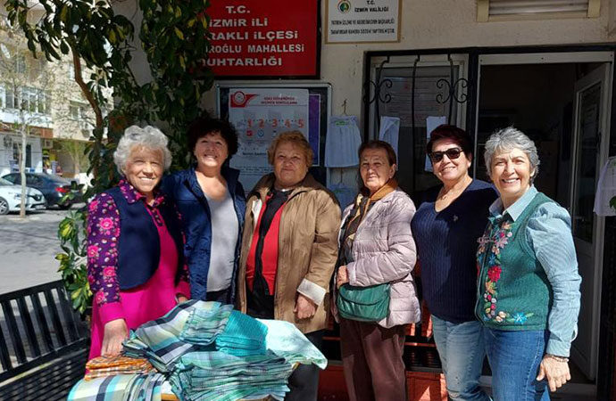 Bayraklı’lı kadınlardan deprem bölgesine destek sürüyor