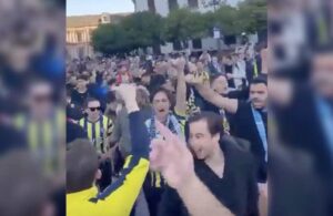 Fenerbahçe taraftarları Sevilla sokaklarını da ‘istifa’ sloganıyla inletti
