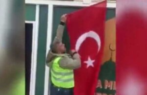 Kılıçdaroğlu’nun ziyaret ettiği alanda valilik Türk Bayraklarını indirdi