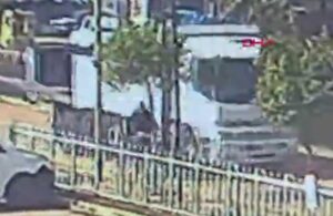 Adana’da feci kaza! Kamyonun kasa kapağı bisikletli vatandaşa çarptı