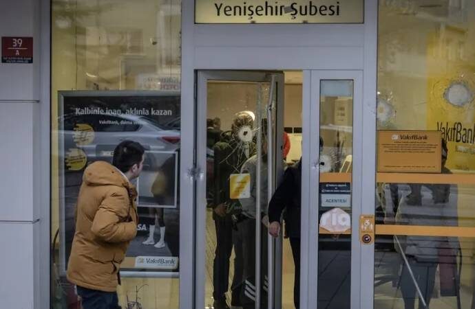 Ankara’da banka şubesine pompalı tüfekli saldırı